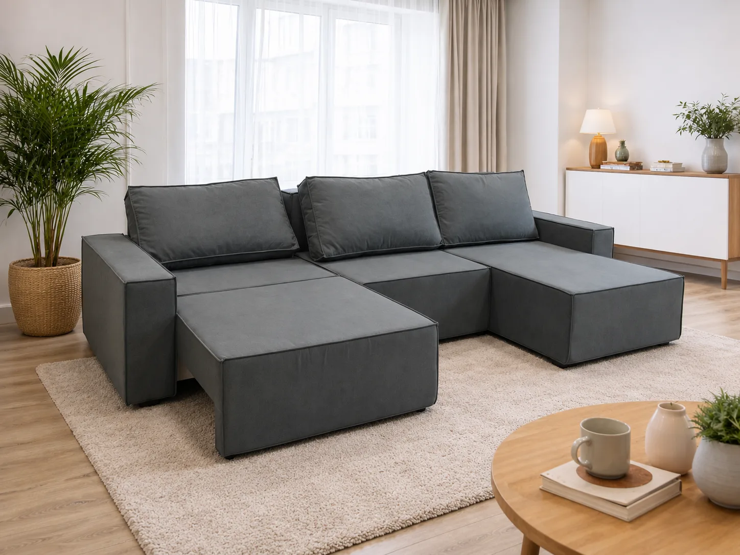 Диван DobryyYA Loft с разложенной секцией и подушкой